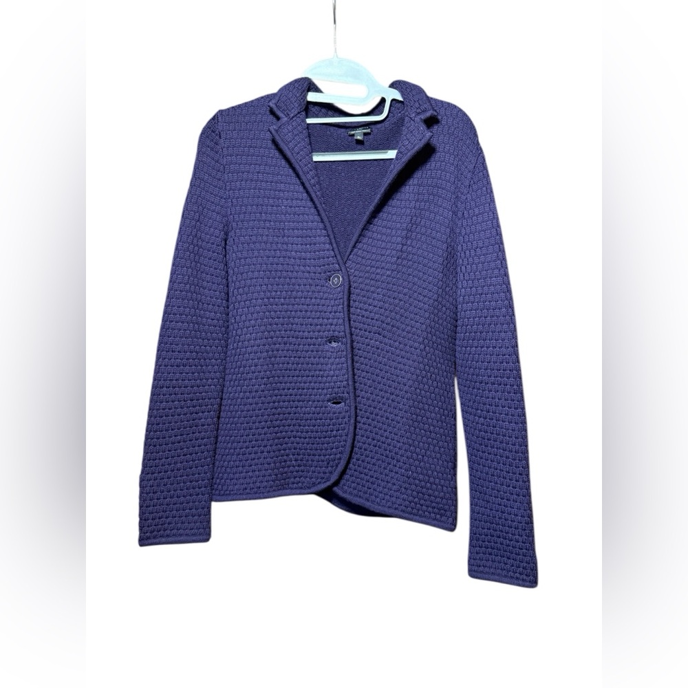 Talbots merino wool sweater purple size small petite